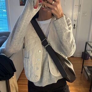 DONNI. Quilted Cream Vest / XS